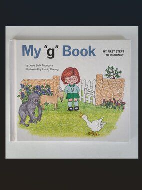 5/$15 Kids Book Moncure My g Book Preschool Early Reading HC Phonics Alphabet